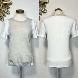 Harmont & Blaine Wool And Silk Short Sleeve Top